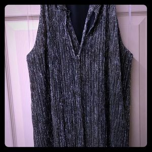 Sliver dress blouse